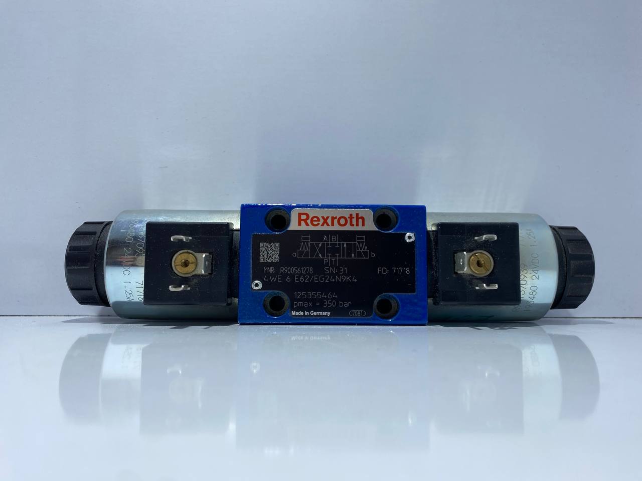 خرید شیر برقی هیدرولیک سایز 1/4  نقشه بسته 4WE 6 E62/EG24N9K4 رکسروت ساخت کشور آلمان 🇩🇪 Rexroth