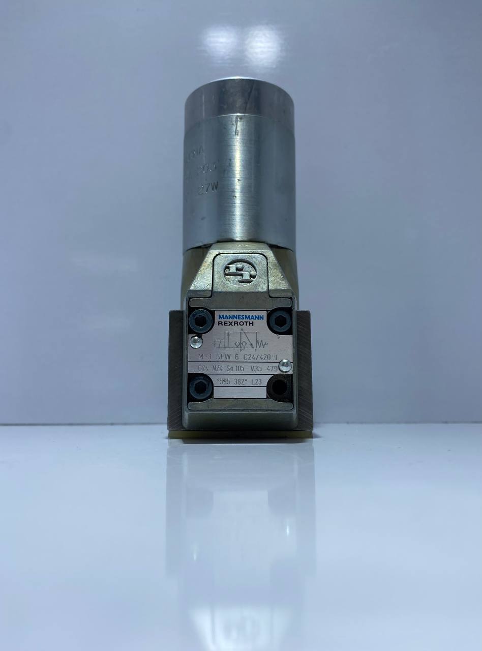خرید شیر هیدرولیک پاپت ایستاده مانسمان رکسروت MANNESMANN REXROTH M-3 SEW 6 C24/420 L G24. ساخت کشور آلمان 🇩🇪 قیمت روز و مشخصات